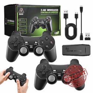 Neulriscn Retro Game Console with Dual Wireless Controllers