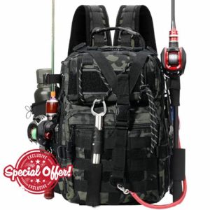Aceshop Fishing Tackle Backpack Storage Bag