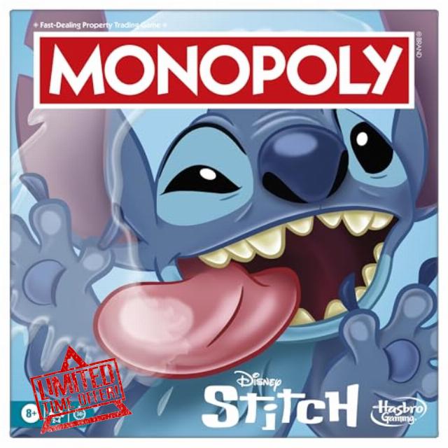 Monopoly Disney Stitch Edition Board Game - English Versio