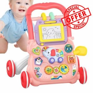 - First Steps | Toy with Game Board Music Sounds - Removable Drawing Board | Sit-to-Stand Toy for 1 to 3 Years Old Boys & Girls (15.75x12.6x15.94 Inch)