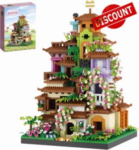 Magic Flower House Building Block Sets