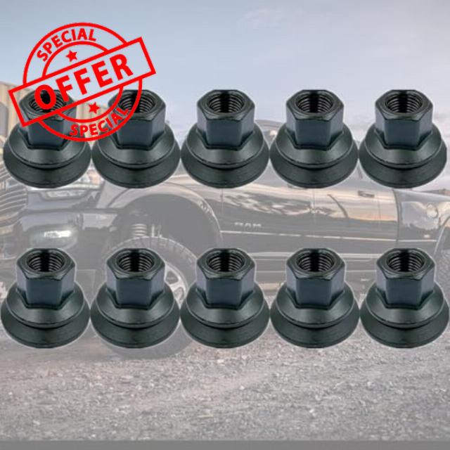 ATUOTPO 10Pcs Wheel Lug Nut Compatible with Dodge Ram 3500 4500 5500 2012-2024# 6509424AA