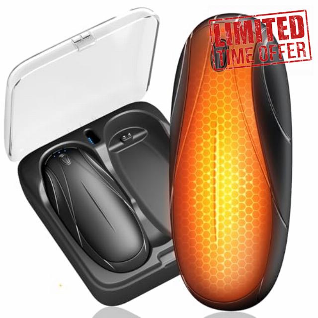 Beuchan Hand Warmers Rechargeable - 2 Pack with Charging Case14000 mAh