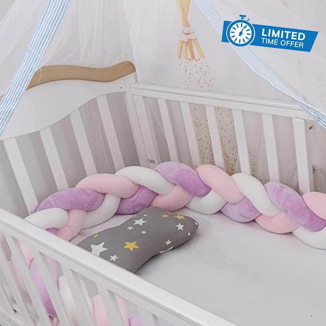 Braided Pillows Knotted Cot Bumper Soft Comfortable