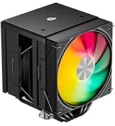 upHere gaming UE2K6 Black CPU Air Cooler, Dual-Tower 6×Ф6mm Heatpipes CPU Cooler, Dual PWM 120mm ...