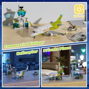 684 PCS Toy Plane Building Blocks with Airport Terminal