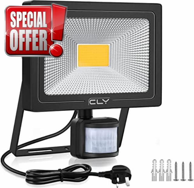 CLV 35W Plug in Security Lights with Motion Sensor