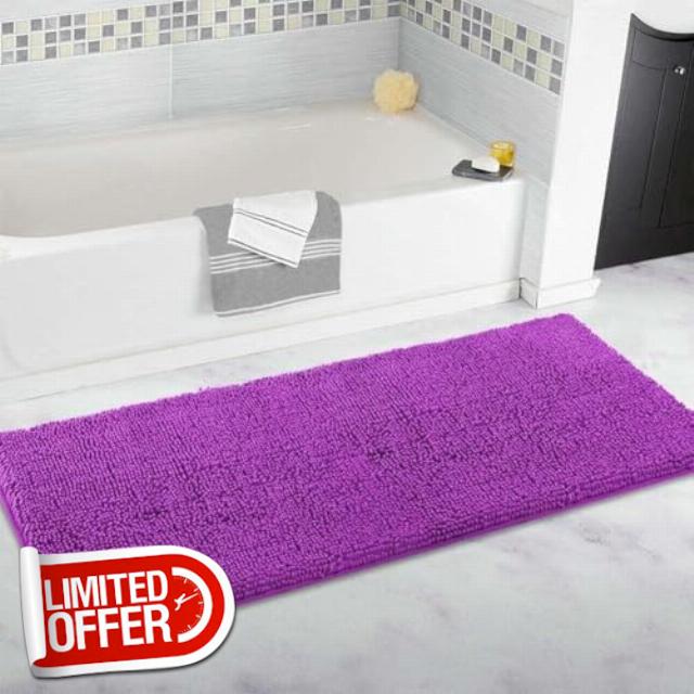 Extra Large Bathroom Rug Long Plush Bath Mat