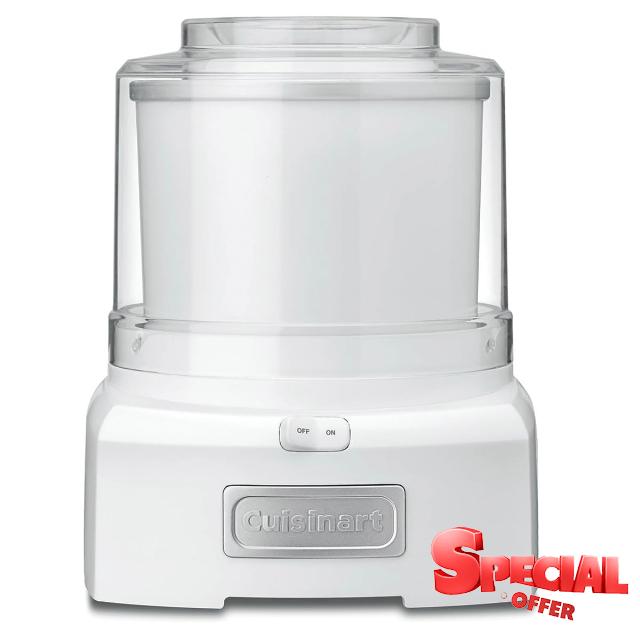 Cuisinart Cool Scoops Ice Cream Maker | Homemade Gelato & Ice cream machine in 25 Mins | Sorbet Maker | Frozen Yogurt Maker | Family size | 1.4L churning bowl | ICE21