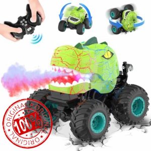 Dinosaur Remote Control Monster Truck - Dinosaur Toys for 3 4 5 6 7 8 Year Old Boys