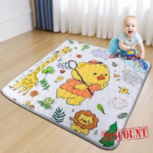 CVARRISE Baby Play Mat for Floor - 127x127cm Foldable Kids Playmat