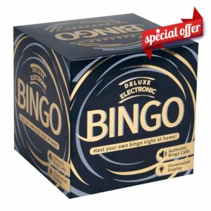 Ideal | Deluxe Electronic Bingo: Host your own Bingo night at home! | Family Games | 3+ Players | Ages 8+