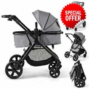 COSTWAY 2 in 1 Baby Pushchair