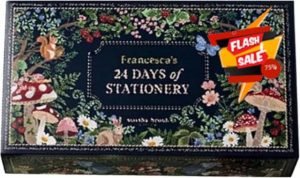 Stationery Advent Calendar 2024 | Ideal Collectibles 24 Day Christmas Advent Calendar Decoration Stationery Winter Christmas Design Surprise Gift Party Favo