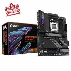 GIGABYTE X870E AORUS ELITE WIFI7 Motherboard - Supports AMD Ryzen 9000 CPUs