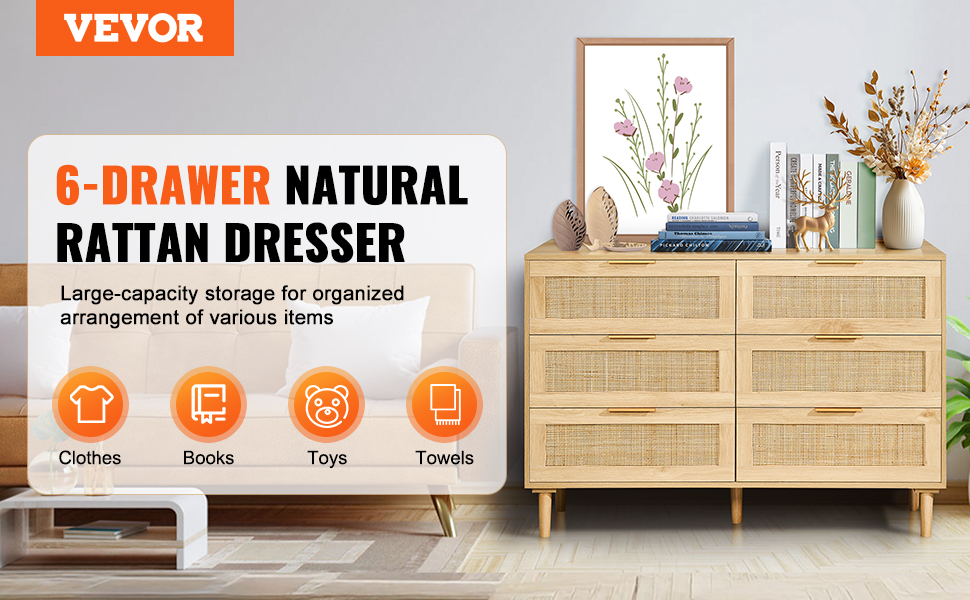 rattan dresser for bedroom