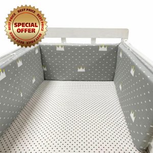 Aocase Cot Bumpers for Cot Bed