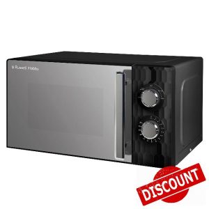 Russell Hobbs Honeycomb RHMM715B 17 Litre 700W Black Solo Manual Microwave with 5 Power Levels