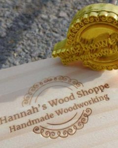 Custom Branding Iron for Wood Burning Stamp Branding Iron for Woodworkers Handcrafted Lovers (2.5inch/6.35cm)