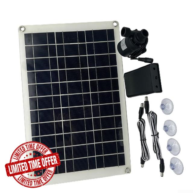 High Efficiency 800Lh DC 12V Solar Water Pump Kit