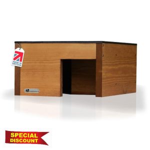 Riverside Woodcraft | Small Hedgehog Box/Snug/House | Handmade In The UK | Solid Sustainable Timbe