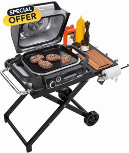 GriHero Folding Grill Stand for Ninja Woodfire Outdoor Grill