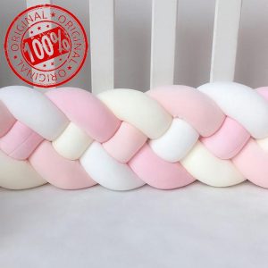 QOPIGFBN Elegant Braided Cot Bumper Set