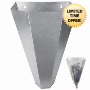 Grtheenumb Chicken Cone Chicken Killing Cone Galvanized Steel Poultry Restraining Cone for Large Layers