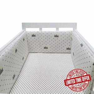 Aocase Cot Bumpers for Cot Bed