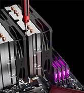 upHere gaming ARGB High Performance CPU Air Cooler, 6 Heat Pipes CPU Cooler, Dual 120mm PWM Fan P...