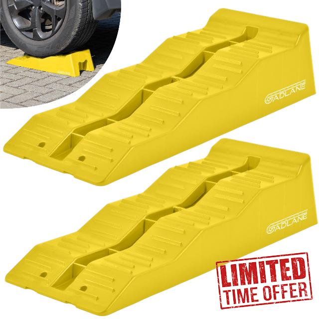 GADLANE Caravan Levelling Ramp Set - 2 Pack Heavy Duty Motorhome Levelling Ramps for Campervans