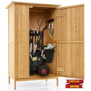 COSTWAY Wooden Garden Shed