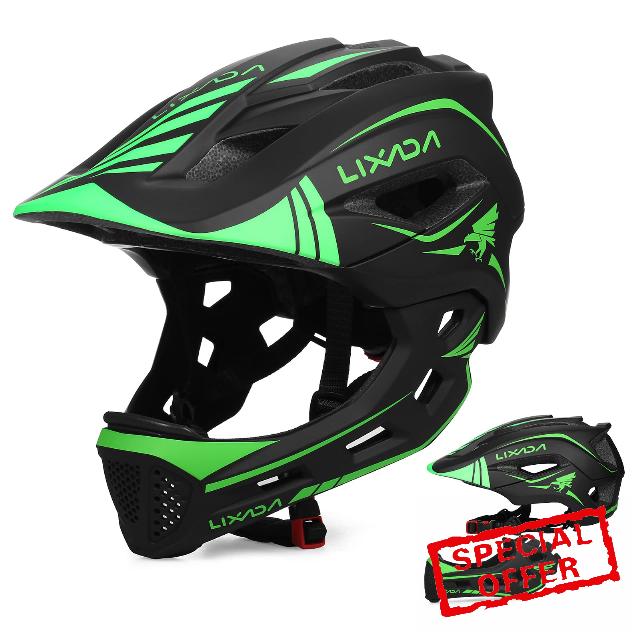 Taruor Kids Full Face Helmet Detachable Children Sports Safety Bike Helmet Protective Gear for Cycle Skateboarding Roller Skating Scoote