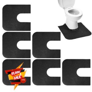 Potty Training Mat for Commode Chair Potty Training Mat 6 Piece Non Slip Training Mat Toilet Mat | Deodorizing Toilet Mat Shaped