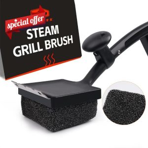 Grill Brush With Scraper for Outdoor Grill