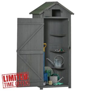 Outsunny Wooden Garden Shed