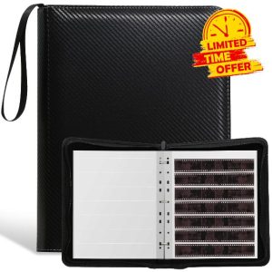 35mm Film Negative Storage Kit Contains 50 Pcs Film Negative Sleeves Page with 135 Film Storage Binder Box for 35mm Film Storage Pages Acid Free Film Protector Storage