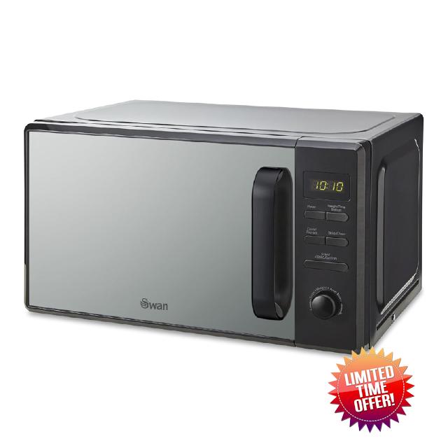 Swan SM4421BLK Digital Microwave with 95-Minute Timer