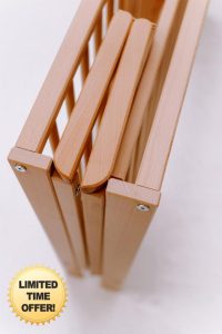 Viculii Orrin Foldable Cot and Mattress 120x60x10cm | Baby Natural Folding Cot with Mattress 120x60x10cm | Folding Baby Co