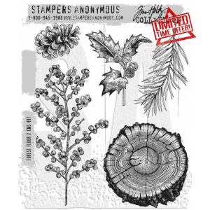 Tim Holtz Cling Rubber Stamps - Forest Floor 2 CMS497