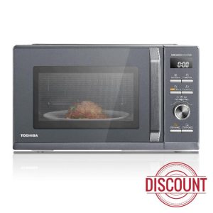 Toshiba 25L Solo 900W Microwave Oven in a Stunning Sleek Morandi Grey Colour. With Origin Inverter