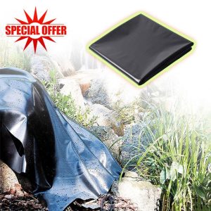 Moubhjd 12m x 13m Pond Liner and Free Underlay | Ideal for Koi & Fish Pools Fountains and Streams | Flexible & Impermeable for Reinforced Durable Landscaping | Heavy Duty HDPE - 30 Year Guarantee