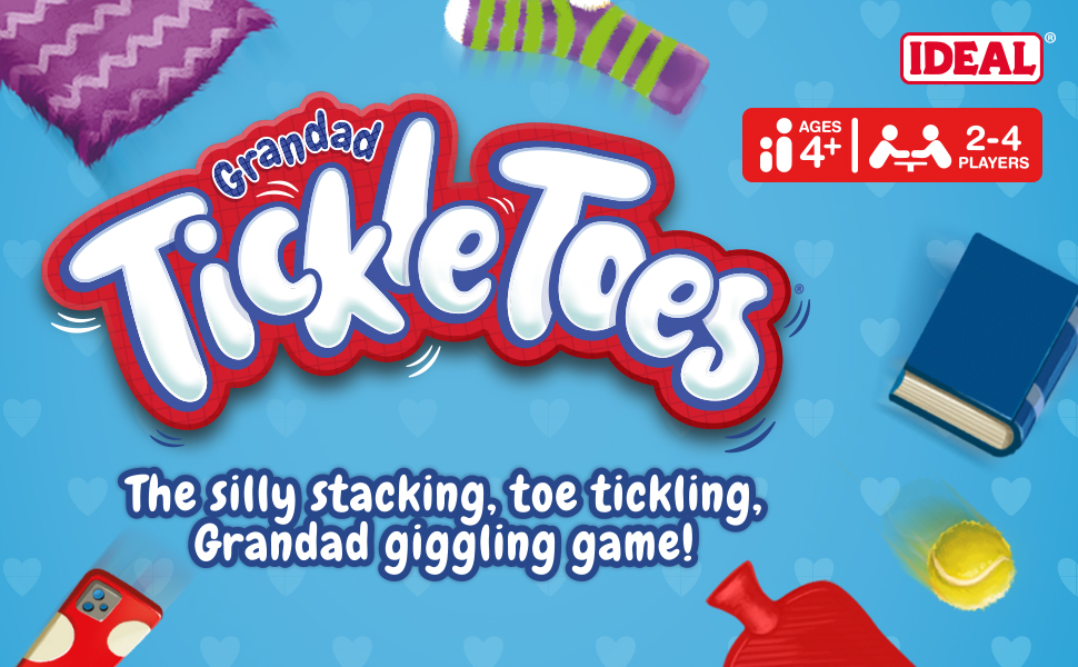 tickle toes, children's game, kids game, grandad game, tickle game, ideal games