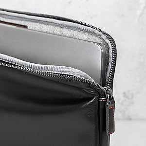 Real leather macbook cover