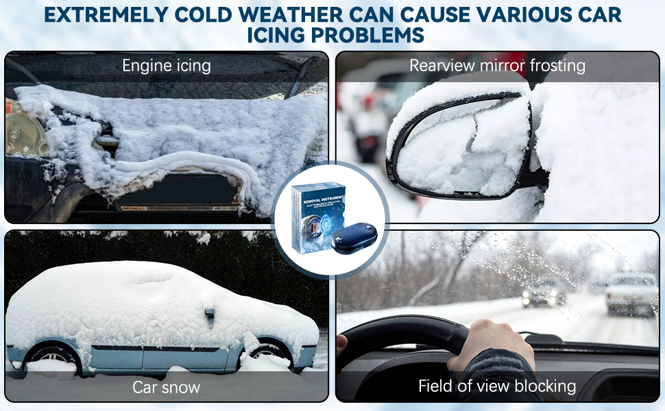 electromagnetic wave anti freezing and snow removal device