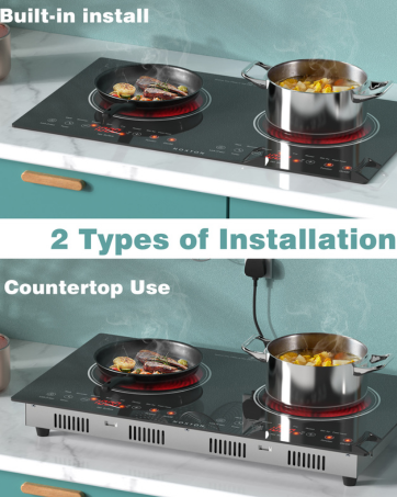 double ceramic hob