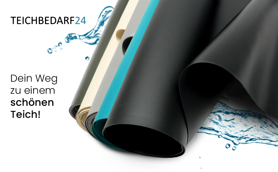 Teichbedarf24 PVC Pond Liner Premium Highly Elastic UV-Stabilising Pond Vision