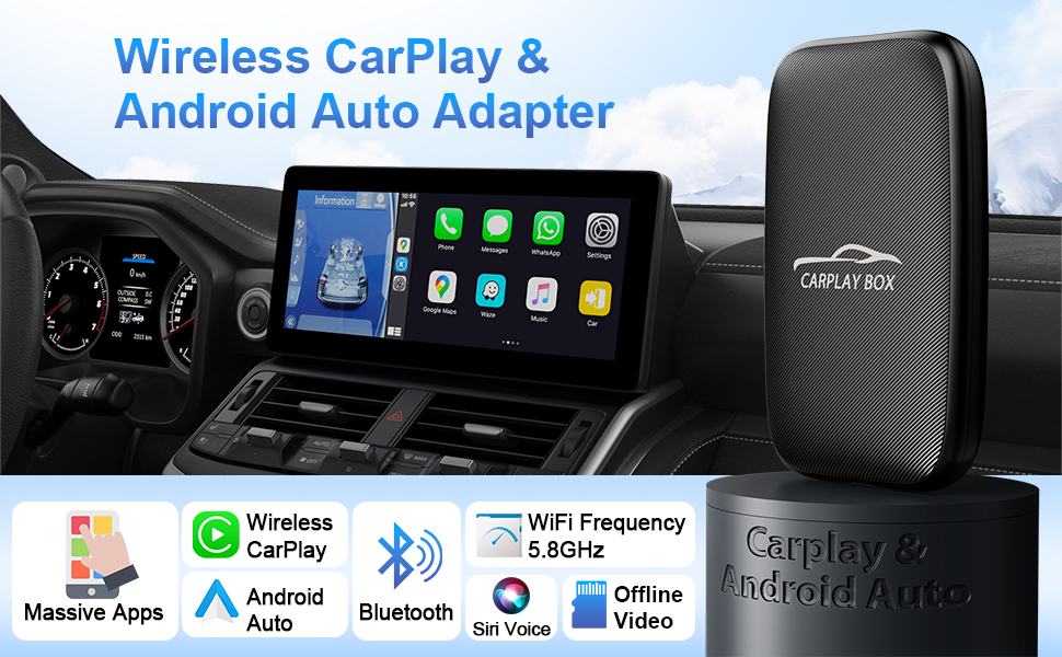 Wireless Carplay Adapter and Android Auto