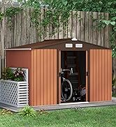 Outsunny 6.5 x 3.5ft Metal Garden Shed, Outdoor Storage Shed for Tool Organization with Double Sl...