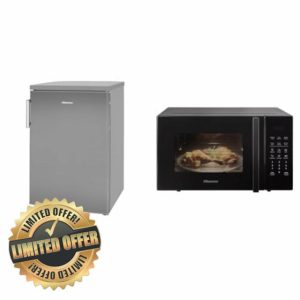 Hisense RL170D4BCE 133L Under Counter Larder Fridge with LED Lighting 56 × 84.5 × 57.5 cm (W×H×D)